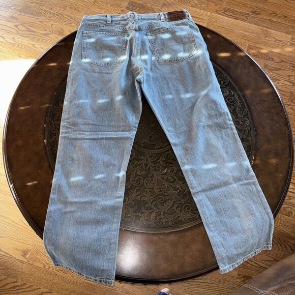 Polo Ralph Lauren VINTAGE Straight Leg Jeans Mens 36x30 Blue Denim - Picture 7 of 8